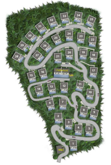 Site Plan Cool Blue Samui